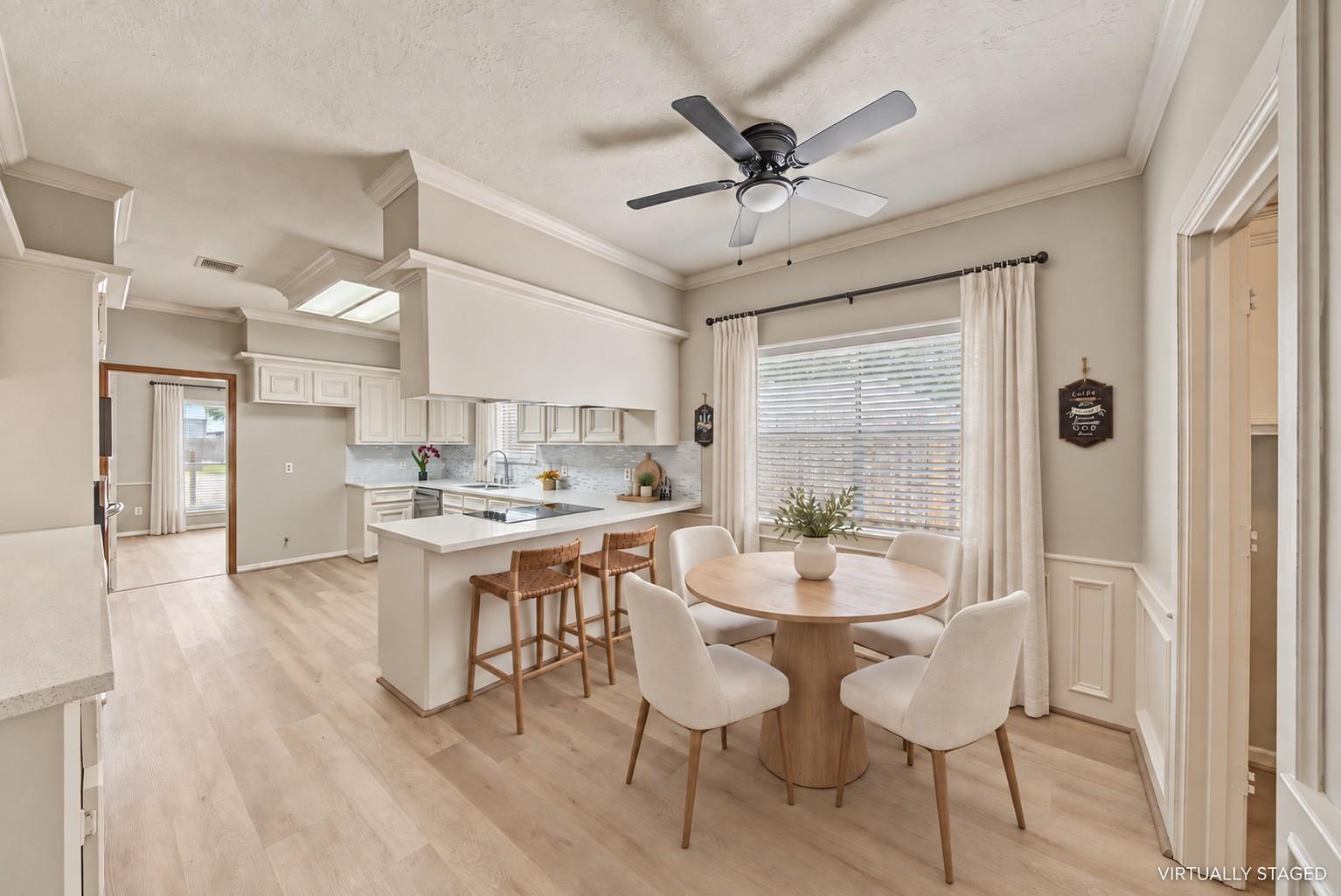 Kitchen and breakfast area at 1411 Guadalupe St