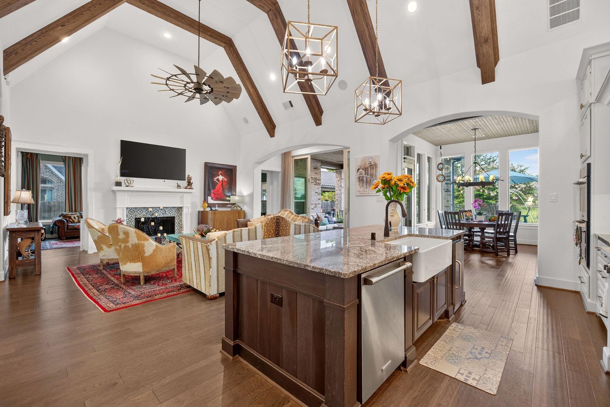 Open kitchen and main living area at 2710 Merlin Way