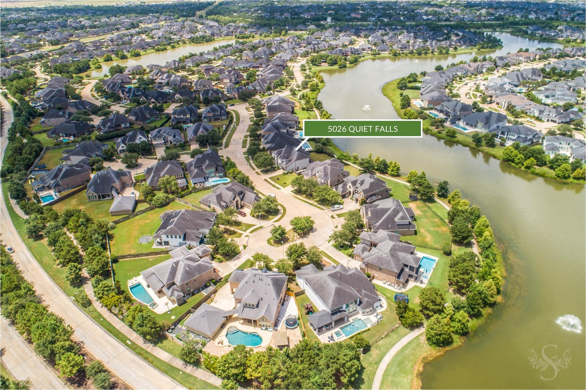 Lakefront cul-de-sac setting near 5026 Quiet Falls Lane