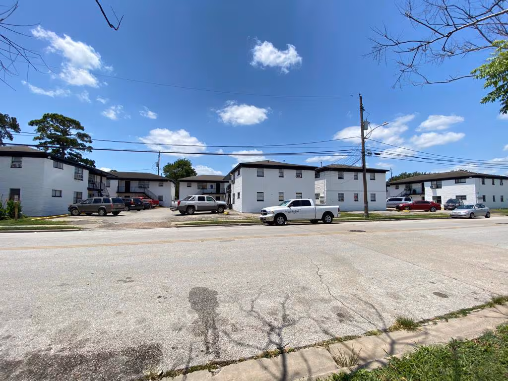 Primary exterior view of Wheatley Court Apartments at 5408 Market St in Houston
